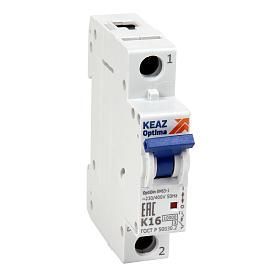 Выключатель автоматический 4А 1П однополюсный характеристика K 10кА OptiDin BM63-1K4-10-УХЛ3 262557 КЭАЗ от поставщика КабельСпецСтрой