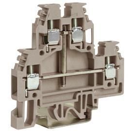 DKC ZDS117 DAS.4/CI, прох-й зажим беж. 2уровня 2,5 кв.мм, с перемычкоймежду ур-ми от поставщика КабельСпецСтрой