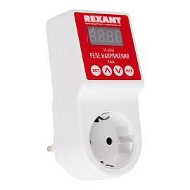 Реле напряжения «вилка-розетка» c дисплеем 16А 10-6040 Rexant от поставщика КабельСпецСтрой Реле напряжения «вилка-розетка» c дисплеем 16А 10-6040 Rexant от поставщика КабельСпецСтрой