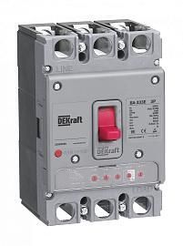 Выключатель автоматический силовой 3П трехполюсный 160А 50кА ВА-333Е 22493DEK DeKraft от поставщика КабельСпецСтрой