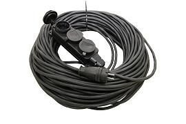 Удлинитель-шнур каучук УШз16-103 IP44 3 гнезда с заземлением , 10м КГ 3х1,5 SQ1302-0346 TDM от поставщика КабельСпецСтрой