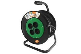 Удлинитель на катушке силовой народный 4 гнезда ПВС 3500 Вт с/з, 50м от поставщика КабельСпецСтрой