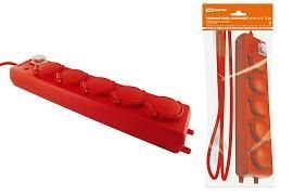 Удлинитель силовой Уз16-05В (с крышками IP44, выключатель, 5 мест/5м ПВС 3х1,0)SQ1302-0016 TDM от поставщика КабельСпецСтрой